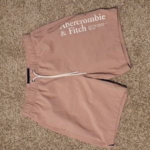 Abercrombie & Fitch Stretch Swimming Trunks Dusty Rose Size Small
